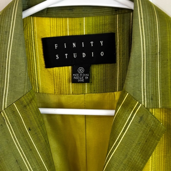 AWESOME Green blazer silk - Picture 3 of 4